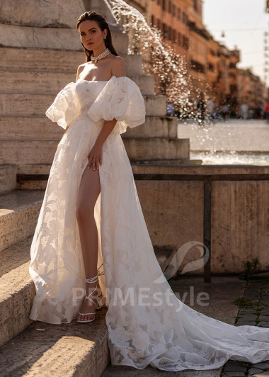 Extravagantné romantické svadobné šaty RS861 - primestyle.sk