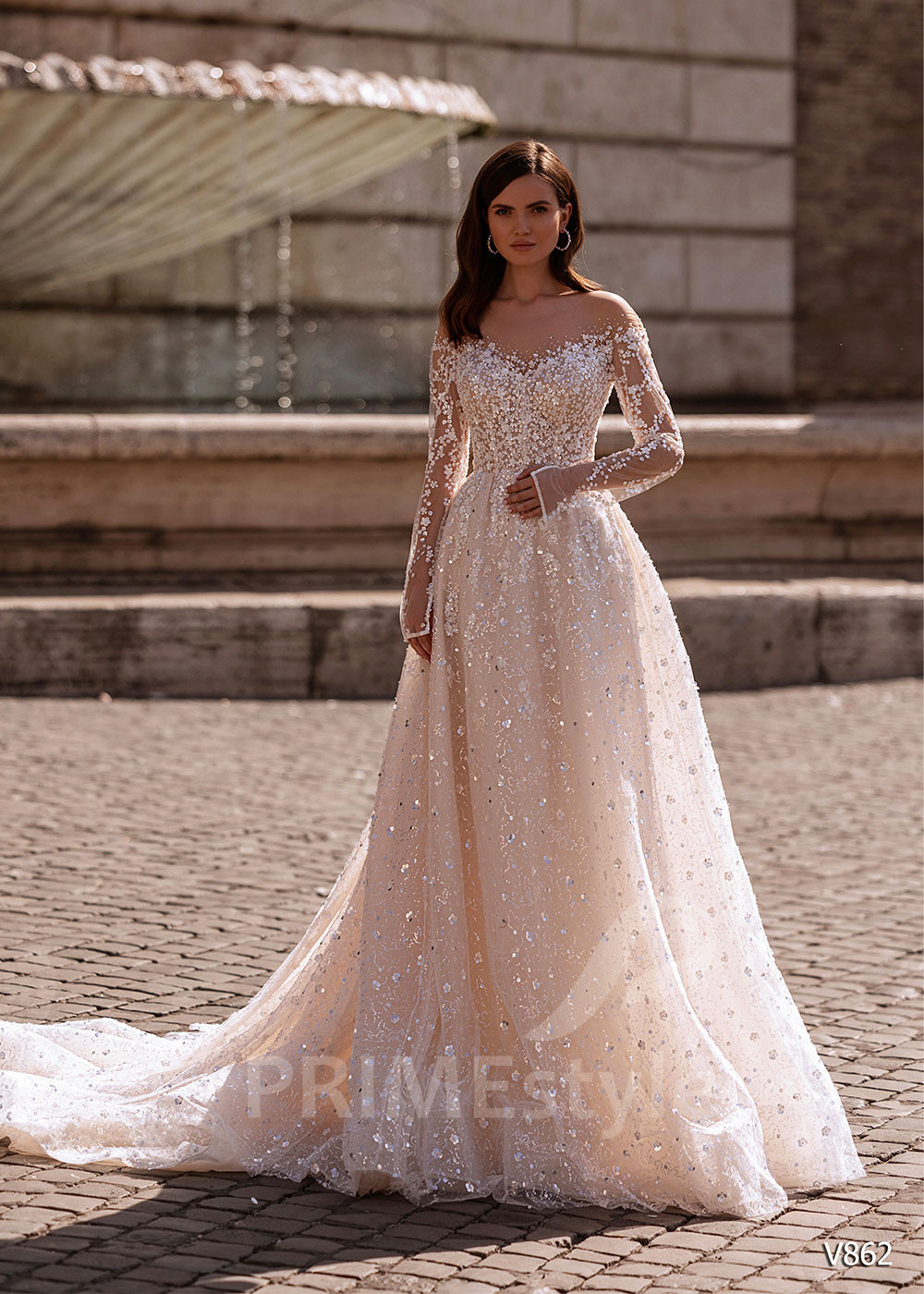 Luxusné princeznovské svadobné šaty RS862