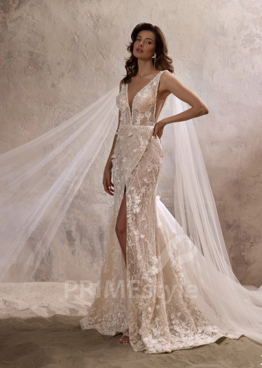 Luxusné celočipkované svadobné šaty RC2806 - primestyle.sk