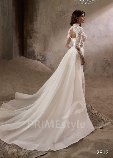 Luxusné Svadobné šaty s odopínateľnou vlečkou RC2812 - primestyle.sk