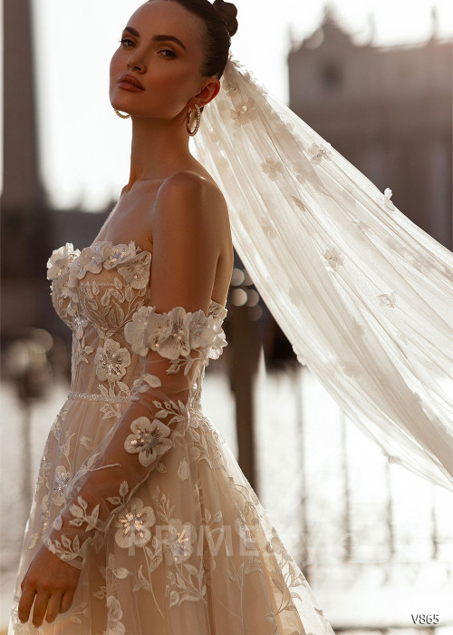 Luxusné úzke svadobné šaty RS865