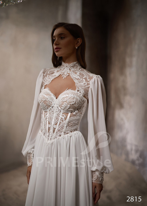 Elegantné svadobné šaty pre staršie nevesty RC2815