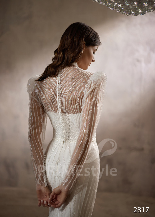 Luxusné svadobné šaty s odopínateľnou vlečkou RC2817