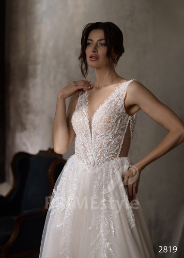 Luxusné čipkované svadobné šaty RC2819 - primestyle.sk