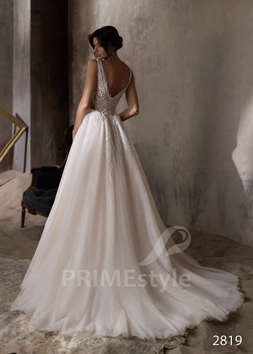 Luxusné čipkované svadobné šaty RC2819