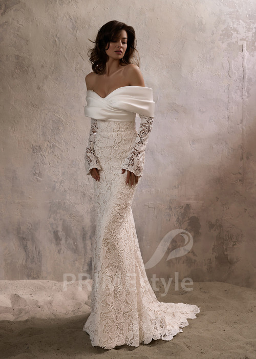 Luxusné celočipkované svadobné šaty RC2820