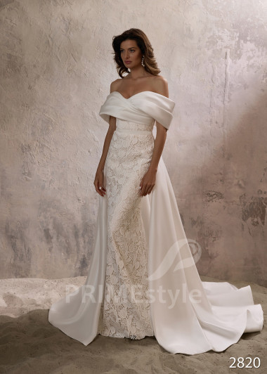 Luxusné celočipkované svadobné šaty RC2820 - primestyle.sk