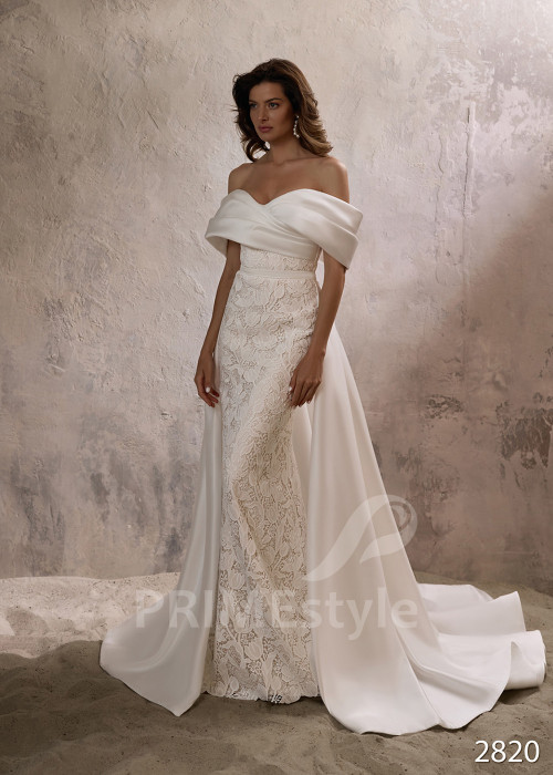 Luxusné celočipkované svadobné šaty RC2820