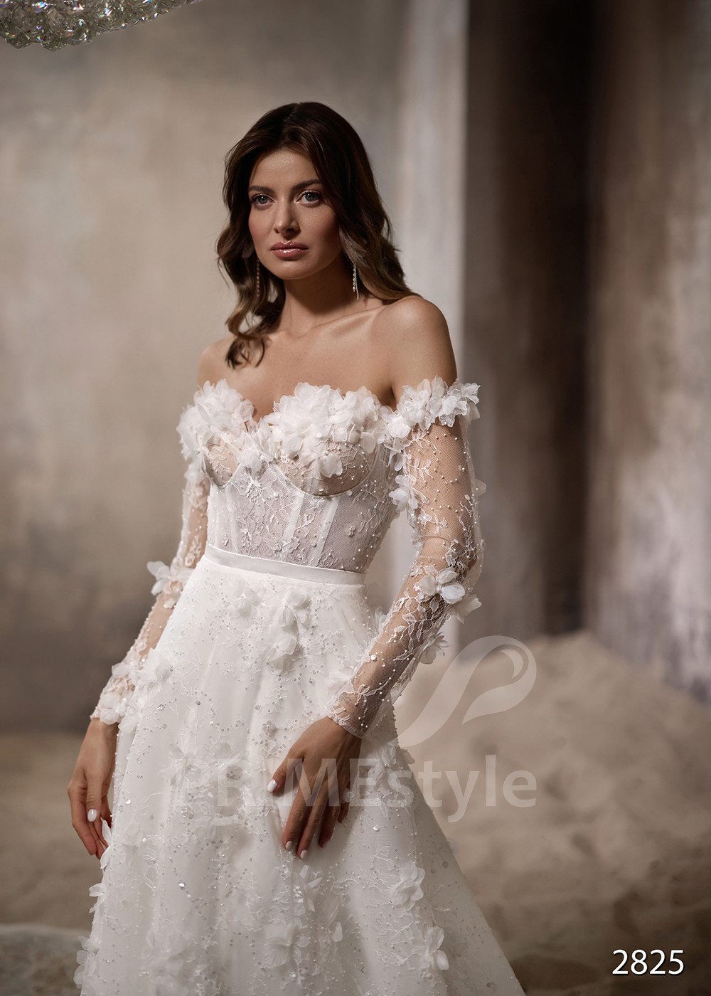 Luxusné celočipkované svadobné šaty RC2825