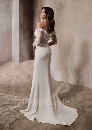 Luxusné celočipkované svadobné šaty RC2825 - primestyle.sk