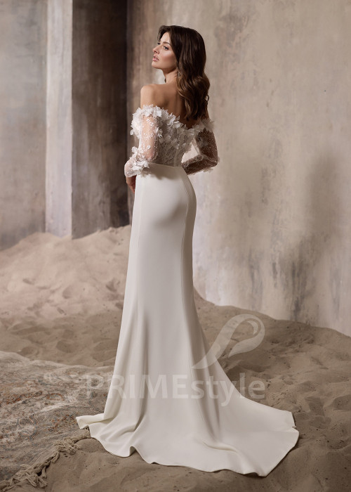 Luxusné celočipkované svadobné šaty RC2825