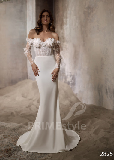 Luxusné celočipkované svadobné šaty RC2825 - primestyle.sk