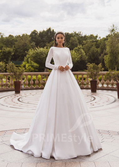 Elegantné minimalistické svadobné šaty RC2013