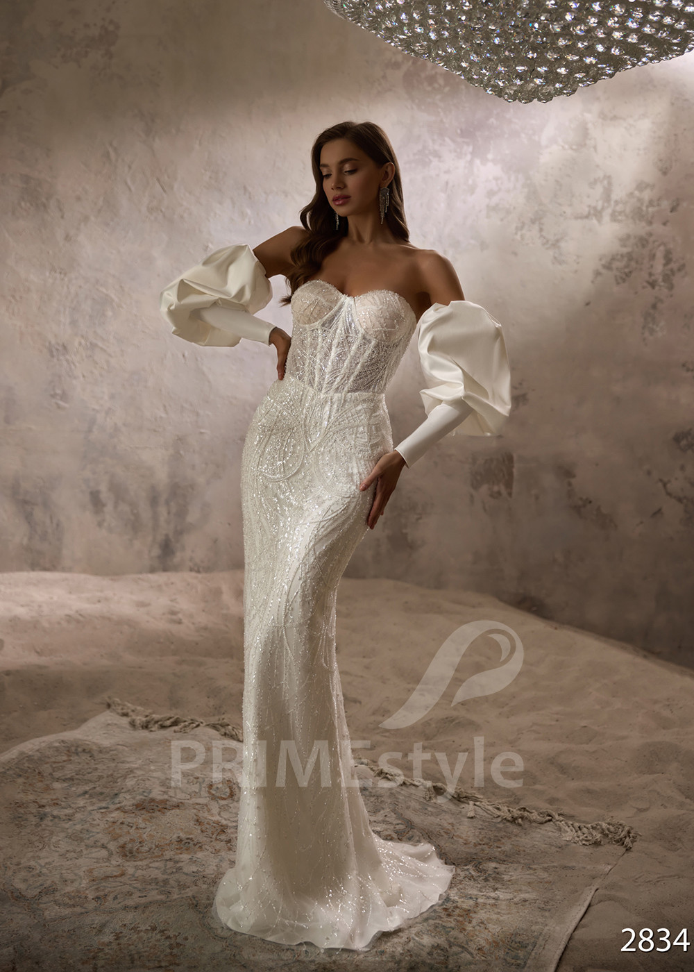 Luxusné celočipkované svadobné šaty RC2834