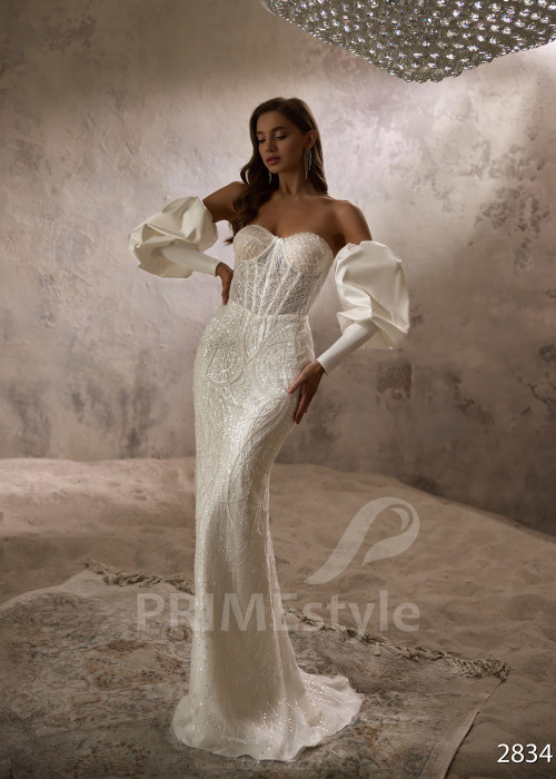 Luxusné celočipkované svadobné šaty RC2834