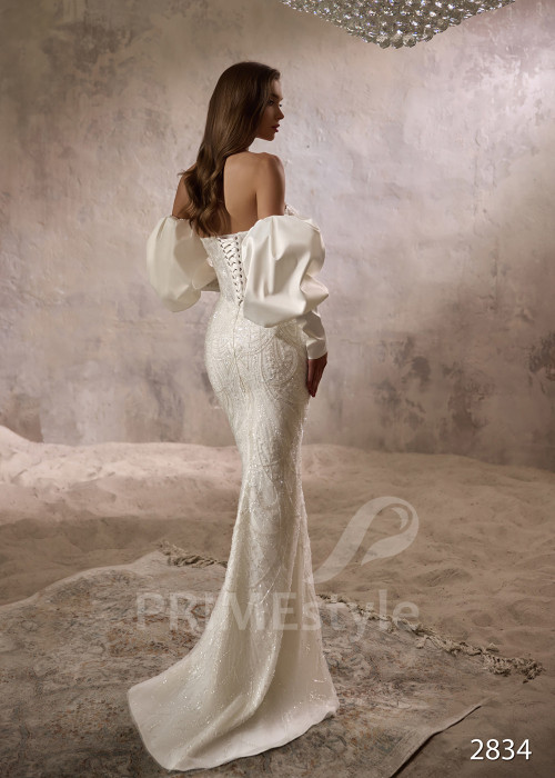 Luxusné celočipkované svadobné šaty RC2834