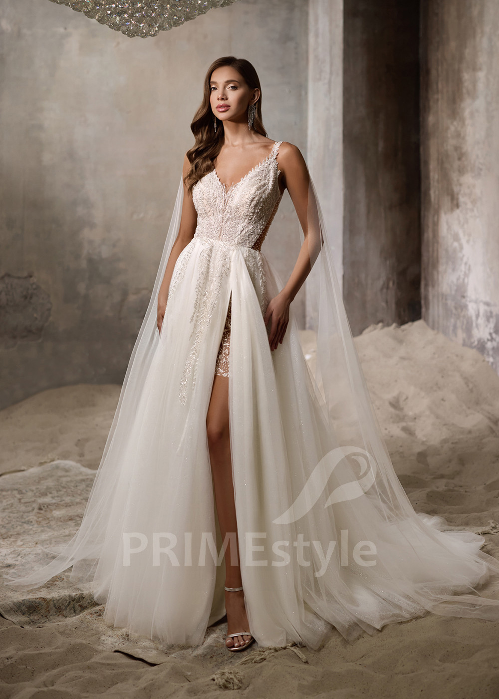 Luxusné svadobné šaty na ramienka RC2835