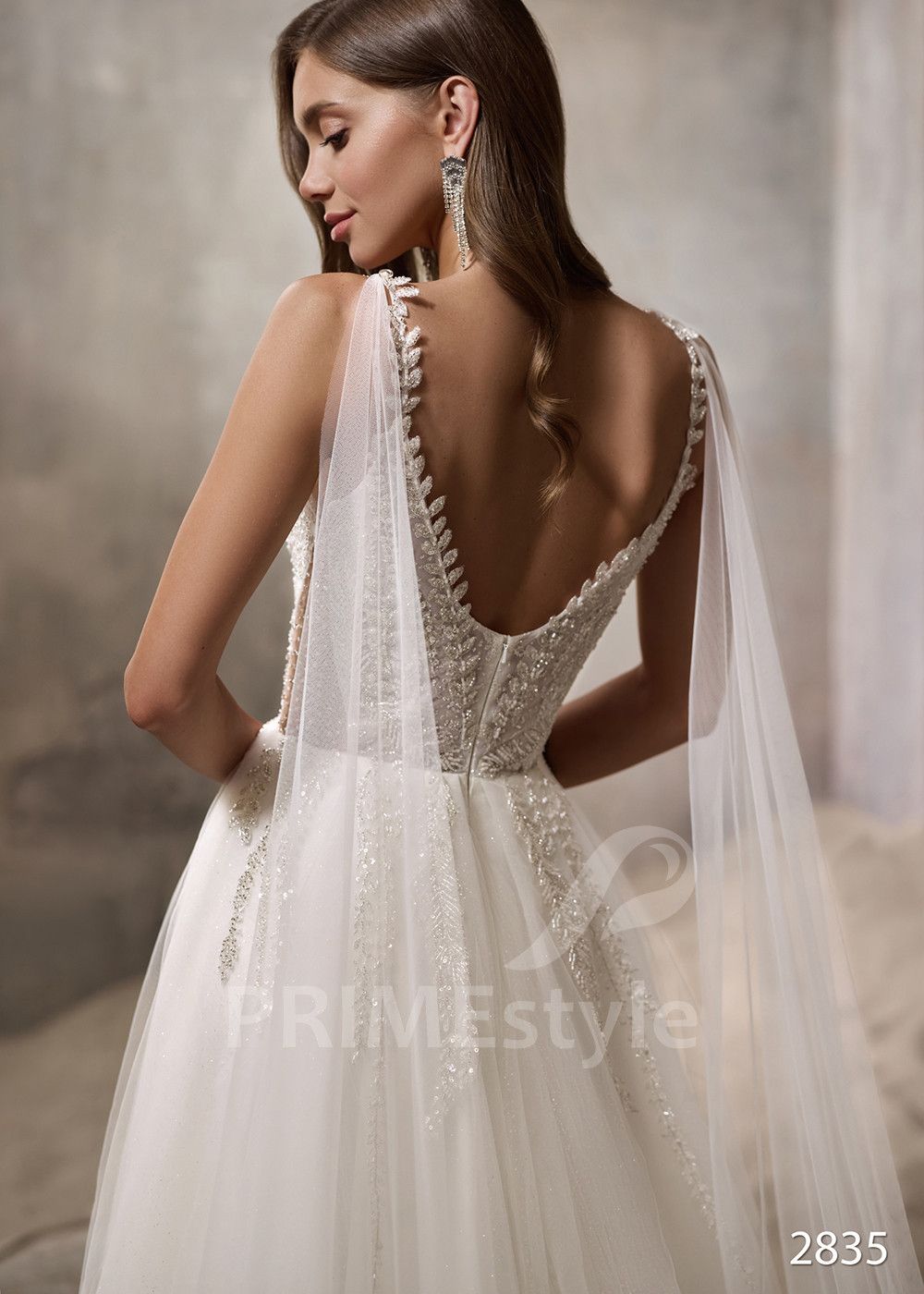 Luxusné svadobné šaty na ramienka RC2835