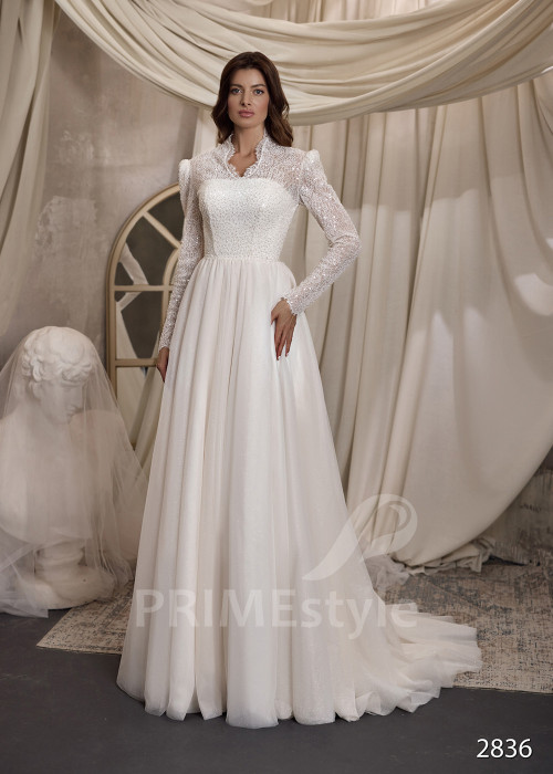 Elegantné svadobné šaty pre staršie nevesty RC2836