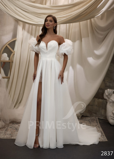 Romantické tylové svadobné šaty RC2837