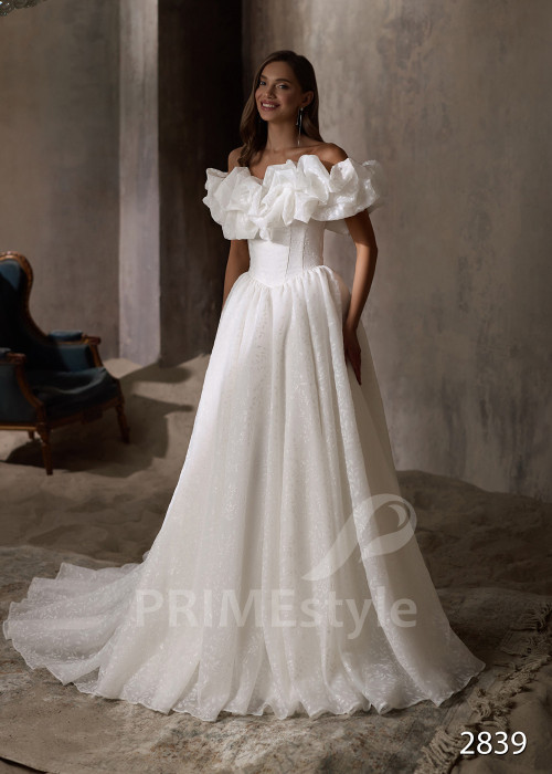 Trblietavé princeznovské svadobné šaty RC2839