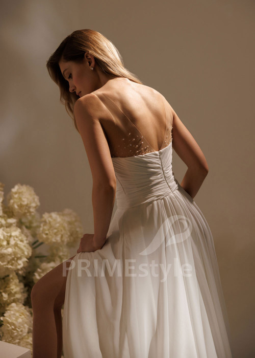 Elegantné svadobné šaty Selena s rozparkom