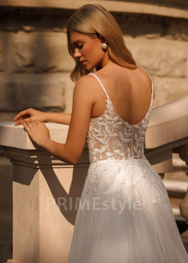 Svadobné šaty na ramienka Ariel - primestyle.sk