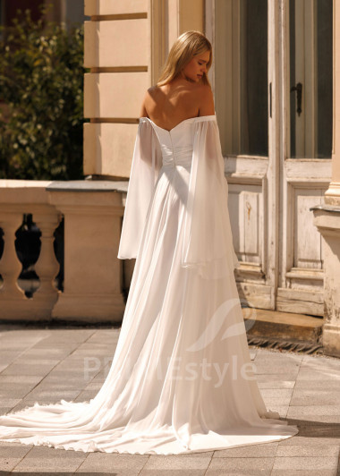 Hladké svadobné šaty Athena - primestyle.sk