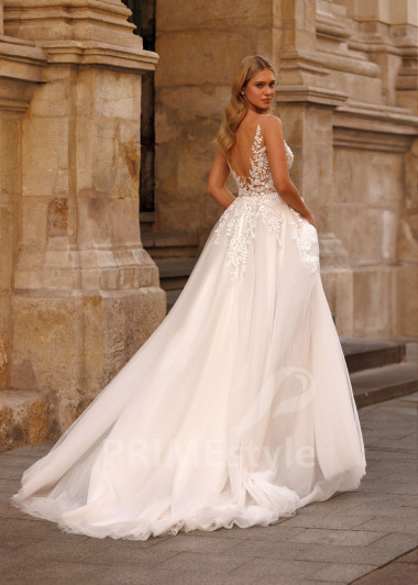 Tylové svadobné šaty Flora - primestyle.sk