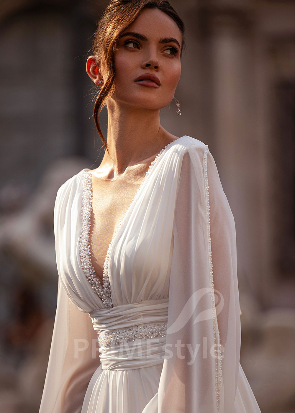 Elegantné boho svadobné šaty RS871