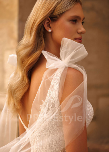 Svadobné šaty na ramienka Sandra - primestyle.sk