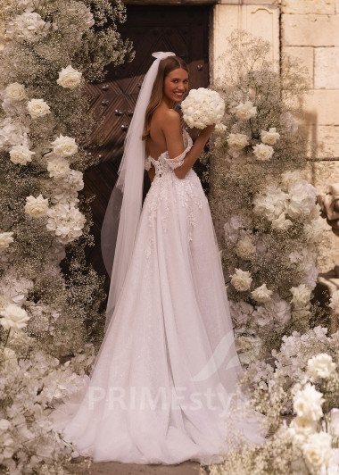 Luxusné čipkované svadobné šaty FA003 - primestyle.sk