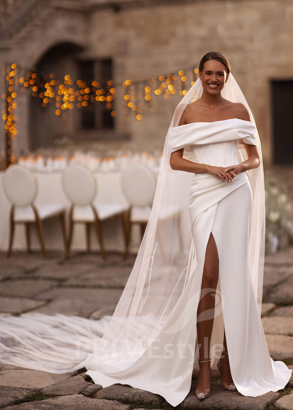 Luxusné extravagantné svadobné šaty FA006