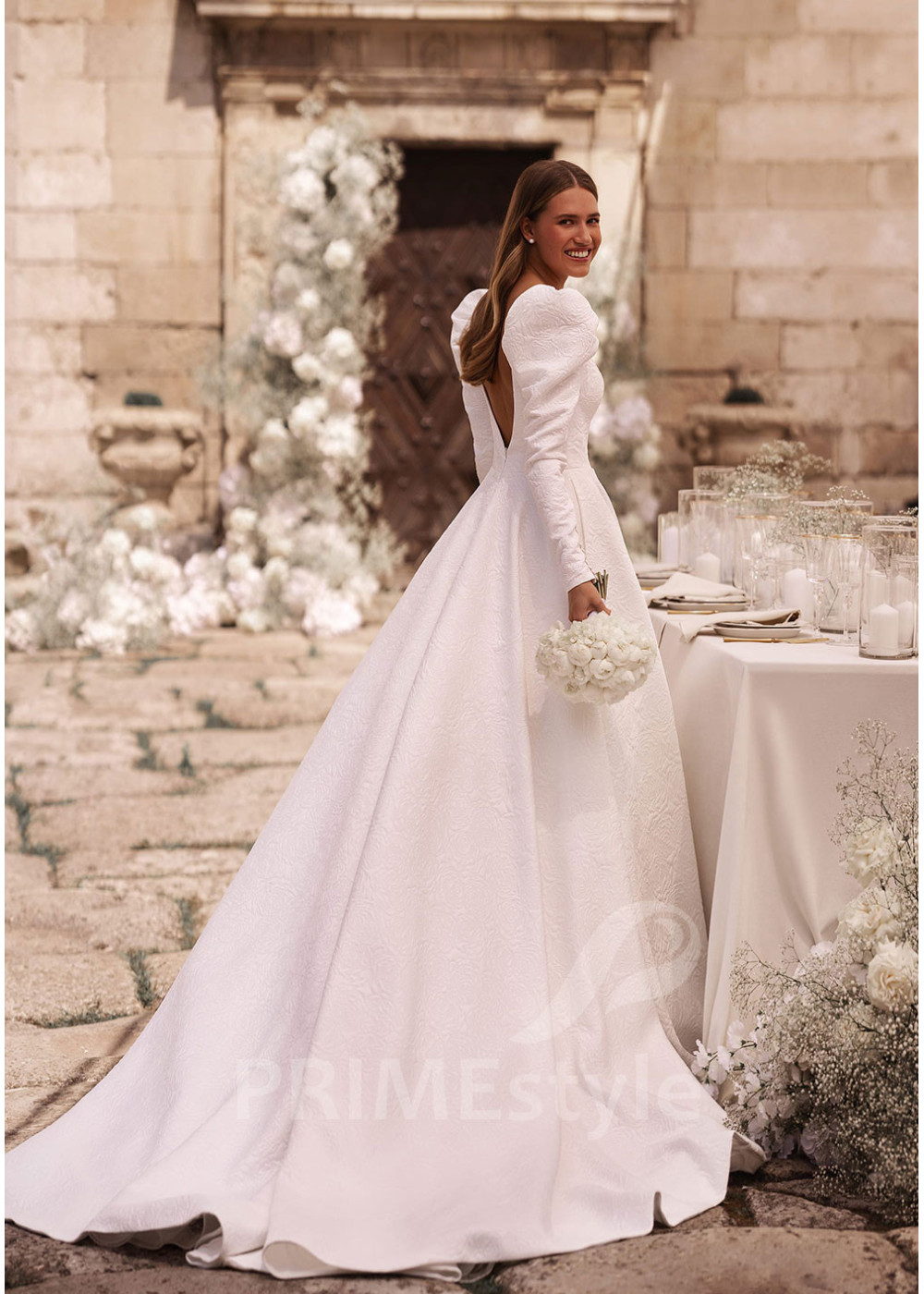 Luxusné elegantné svadobné šaty FA007