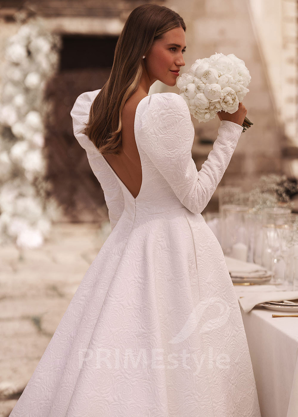 Luxusné elegantné svadobné šaty FA007