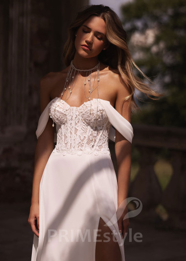 Luxusné čipkované svadobné šaty FA009 - primestyle.sk