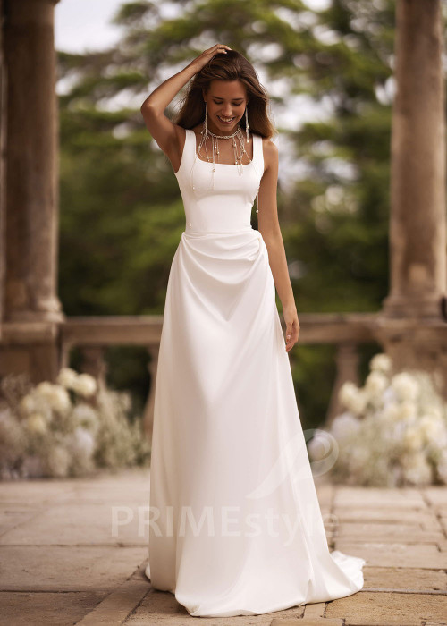Luxusné minimalistické svadobné šaty FA010