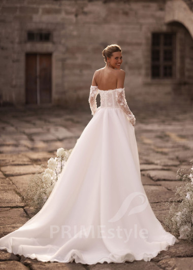 Luxusné romantické svadobné šaty FA013 - primestyle.sk