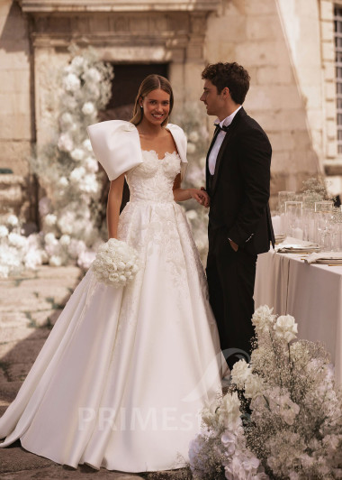 Luxusné romantické svadobné šaty FA014 - primestyle.sk