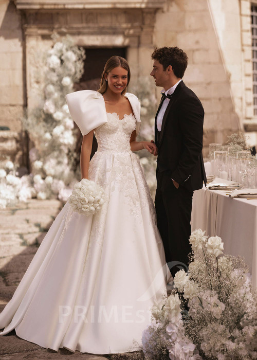 Luxusné romantické svadobné šaty FA014