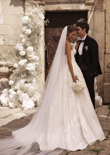 Luxusné romantické svadobné šaty FA014 - primestyle.sk