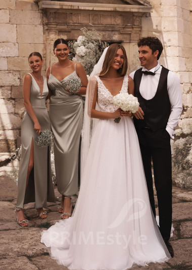 Luxusné čipkované svadobné šaty FA015 - primestyle.sk