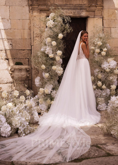 Luxusné čipkované svadobné šaty FA015 - primestyle.sk