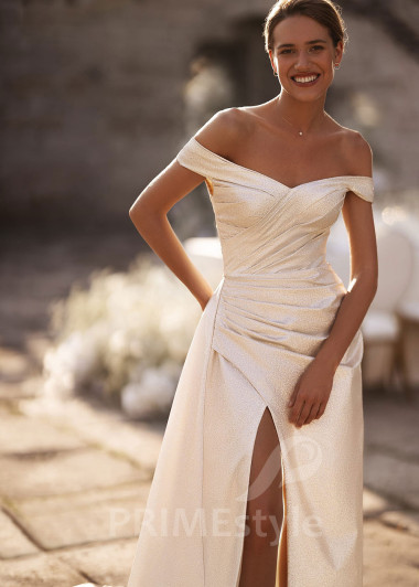 Luxusné trblietavé svadobné šaty FA016 - primestyle.sk