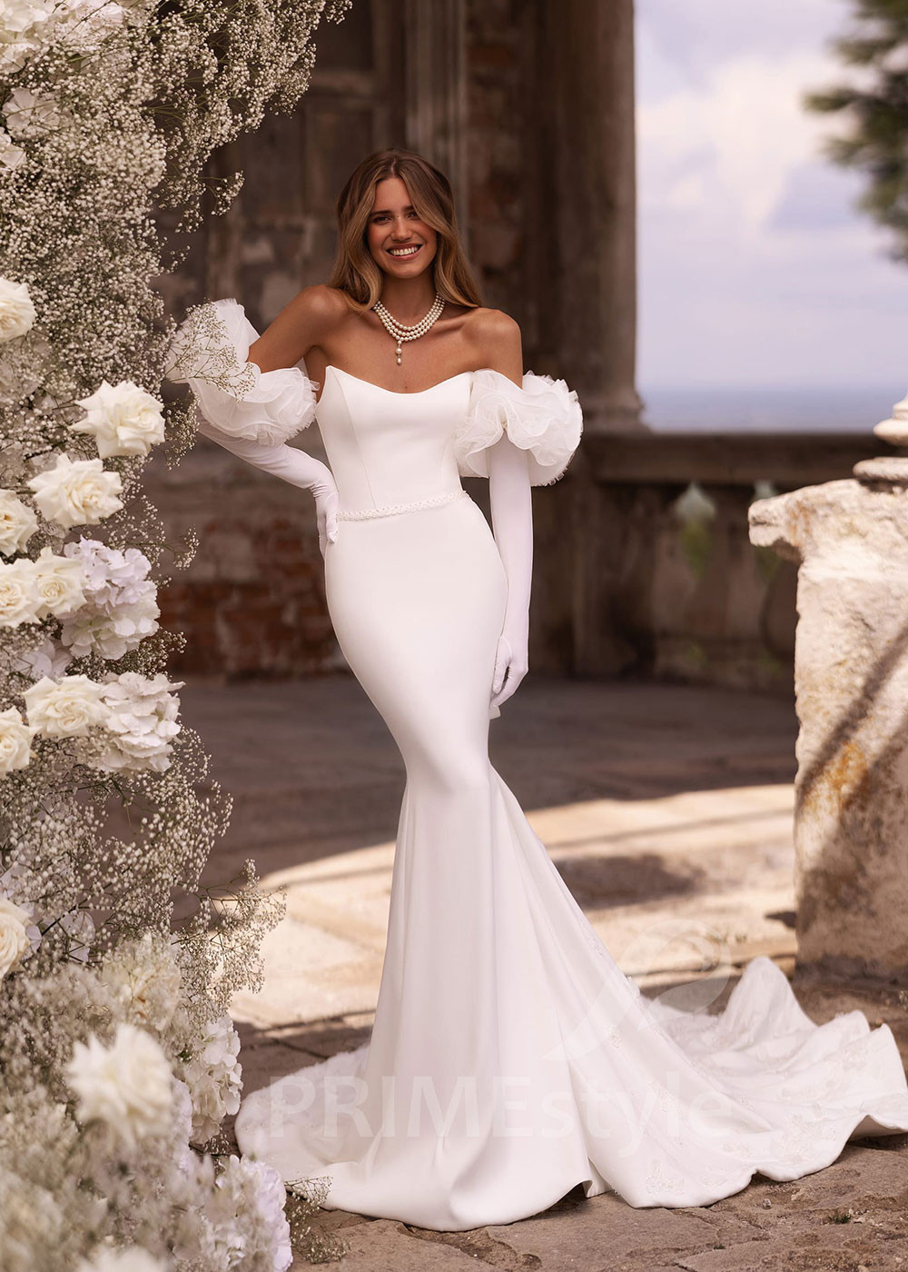 Luxusné extravagantné svadobné šaty FA017