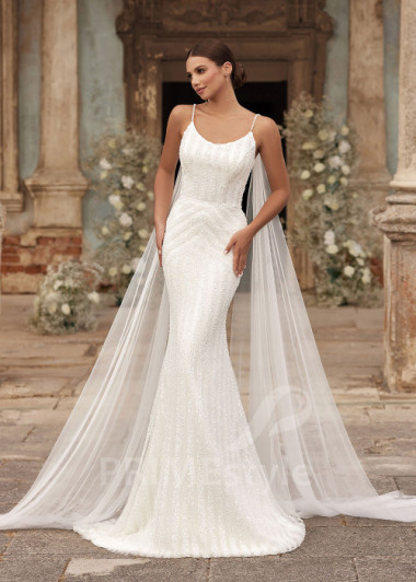 Luxusné trblietavé svadobné šaty RC2710