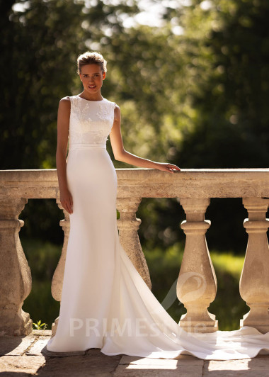 Luxusné úzke svadobné šaty FA022