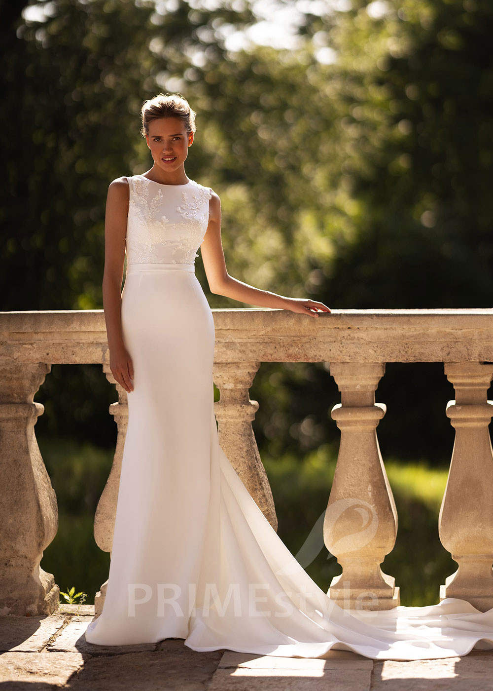 Luxusné úzke svadobné šaty FA022