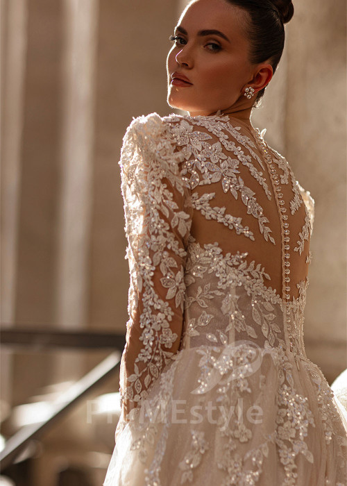 Luxusné princeznovské svadobné šaty RS874