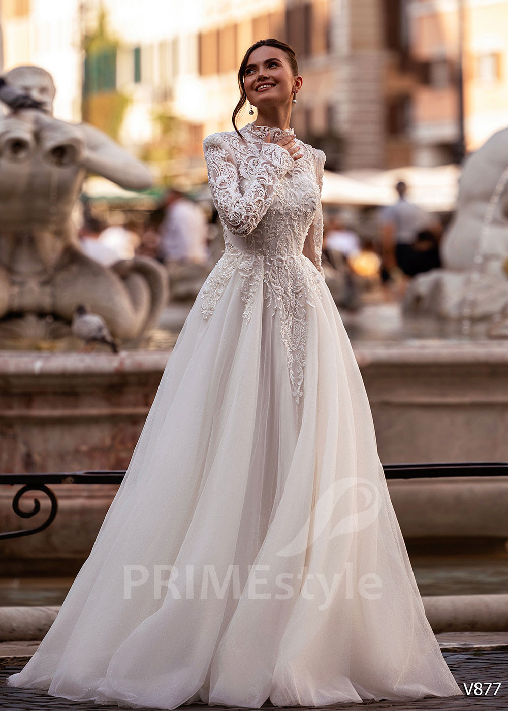 Luxusné princeznovské svadobné šaty RS877